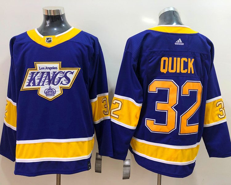 Men's Los Angeles Kings Jonathan Quick #32 Purple Breakaway Jersey