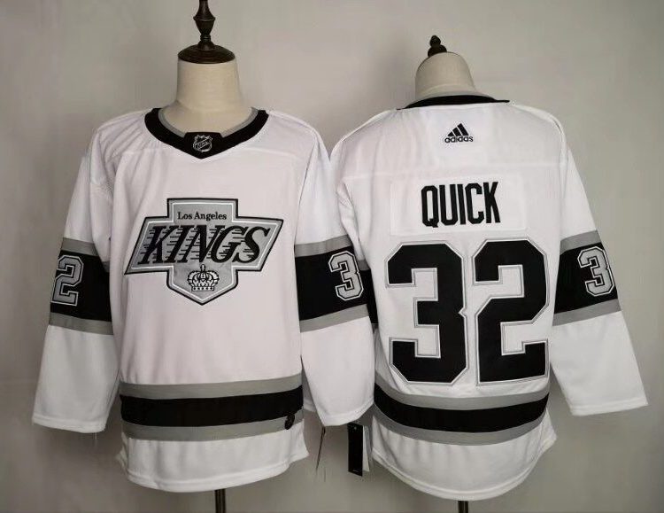 Men's Los Angeles Kings Jonathan Quick #32 White Breakaway Jersey
