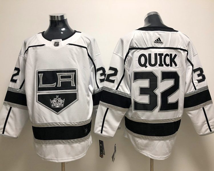 Men's Los Angeles Kings Jonathan Quick #32 White Home Breakaway Jersey