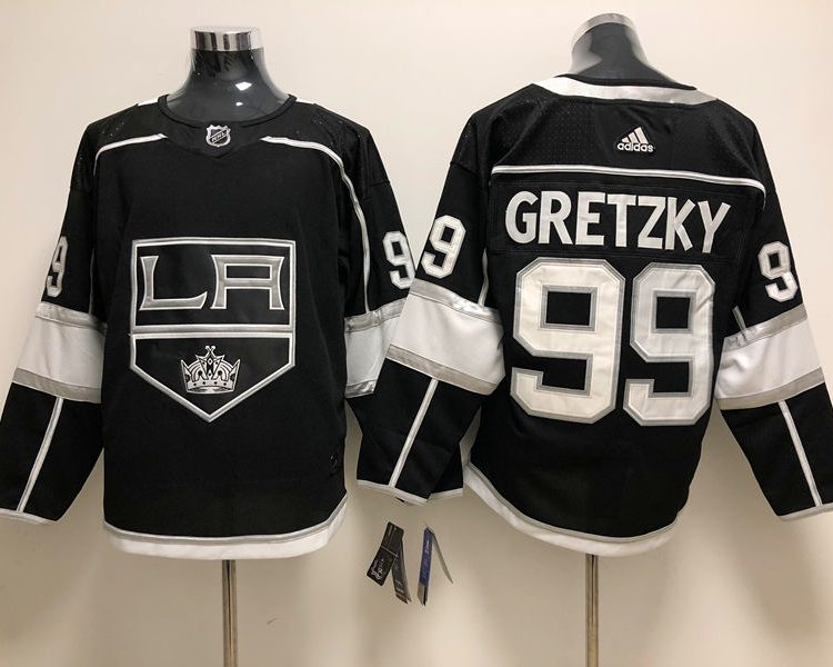 Men's Los Angeles Kings Wayne Gretzky Mitchell #99 Black Home Breakaway Jersey