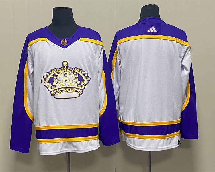 Men's Los Angeles Kings White Blank Jersey