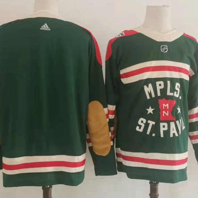 Men's Minnesota Wild Green Blank Jersey