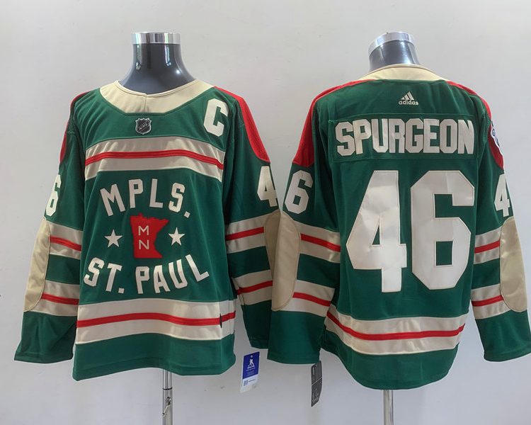 Men's Minnesota Wild Jared Spurgeon #46 Green Breakaway Jersey