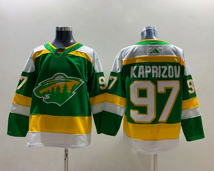 Men's Minnesota Wild Kirill Kaprizov #97 Green Alternate Premier Breakaway Jersey