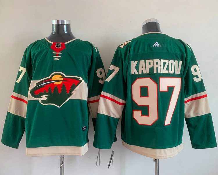 Men's Minnesota Wild Kirill Kaprizov #97 Green Home Breakaway Jersey