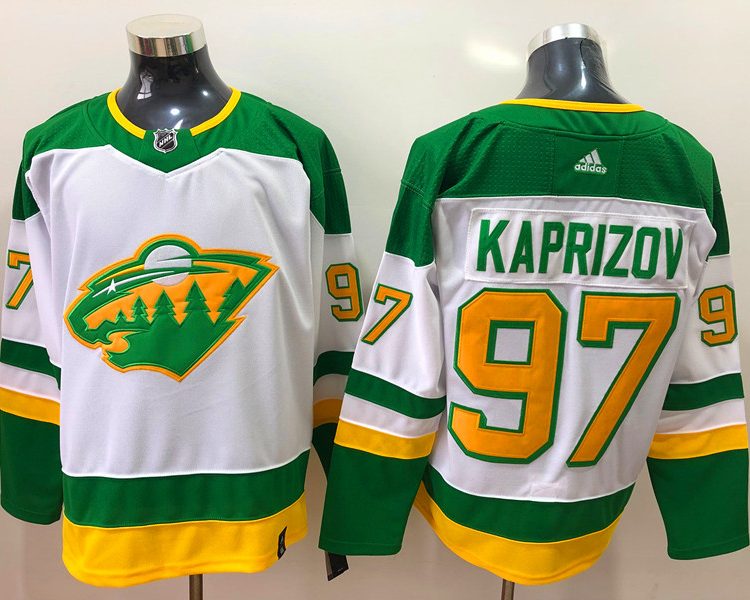 Men's Minnesota Wild Kirill Kaprizov #97 White Breakaway Jersey