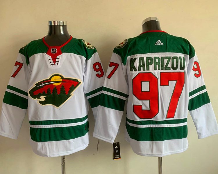 Men's Minnesota Wild Kirill Kaprizov #97 White Breakaway Jersey