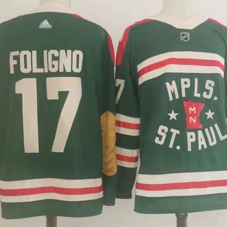 Men's Minnesota Wild Marcus Foligno #17 Green Breakaway Jersey