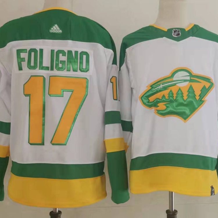 Men's Minnesota Wild Marcus Foligno #17 White Breakaway Jersey