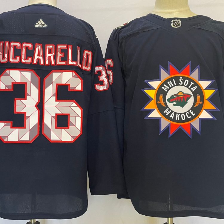 Men's Minnesota Wild Mats Zuccarello #36 Black Breakaway Jersey