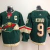 Men's Minnesota Wild Mikko Koivu #9 Green Home Breakaway Jersey