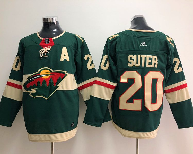 Men's Minnesota Wild Ryan Suter #20 Green Home Breakaway Jersey