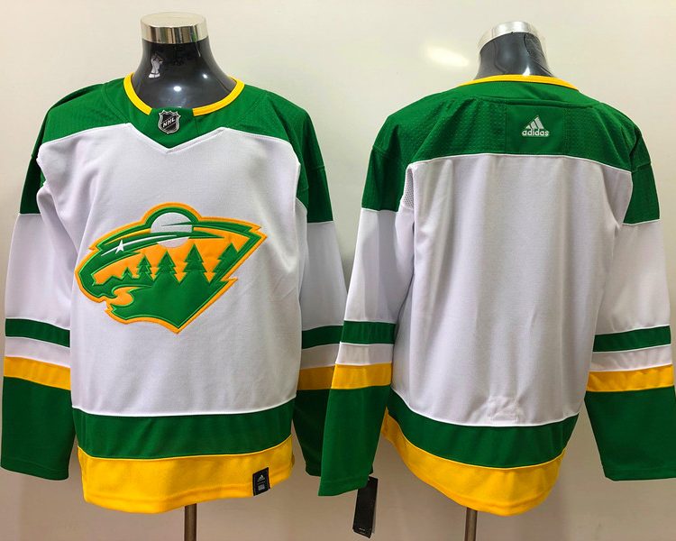 Men's Minnesota Wild White Blank Jersey
