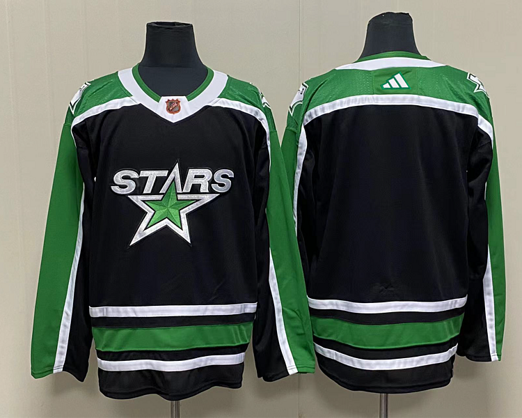 Men's Dallas Stars Black Blank Jersey