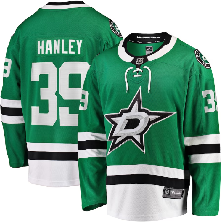 Men's Dallas Stars Joel Hanley #39 Kelly Green Breakaway Jersey