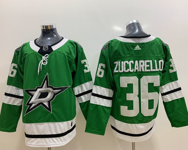 Men's Dallas Stars Mats Zuccarello #36 Green Breakaway Jersey