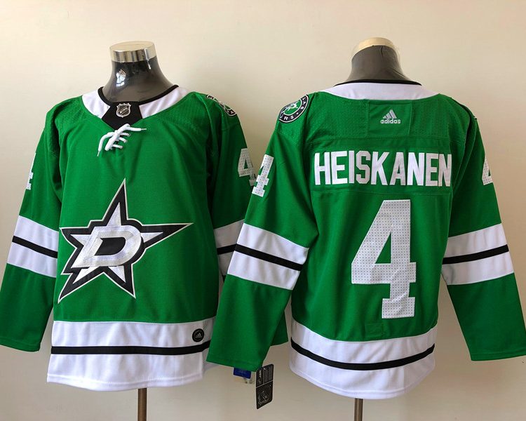 Men's Dallas Stars Miro Heiskanen #4 Kelly Green Home Breakaway Jersey