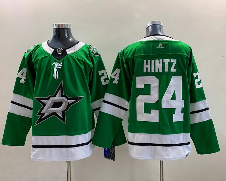 Men's Dallas Stars Roope Hintz #24 Kelly Green Home Breakaway Jersey