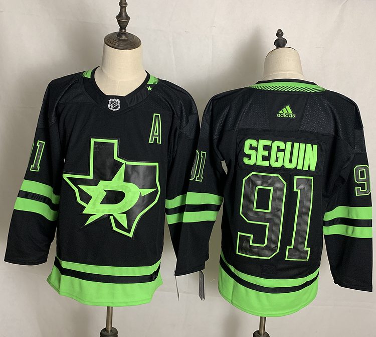 Men's Dallas Stars Tyler Seguin #91 Black Alternate Primegreen Authentic Pro Jersey