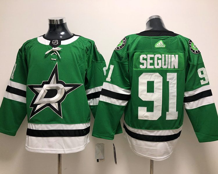 Men's Dallas Stars Tyler Seguin #91 Kelly Green Home Breakaway Jersey