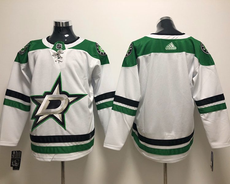 Men's Dallas Stars White Blank Jersey
