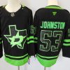 Men's Dallas Stars Wyatt Johnston #53 Black jersey