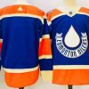 Men's Edmonton Oilers Blank Blue jersey