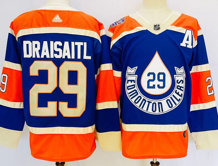 Men's Edmonton Oilers Leon Draisaitl #29 Blue jersey
