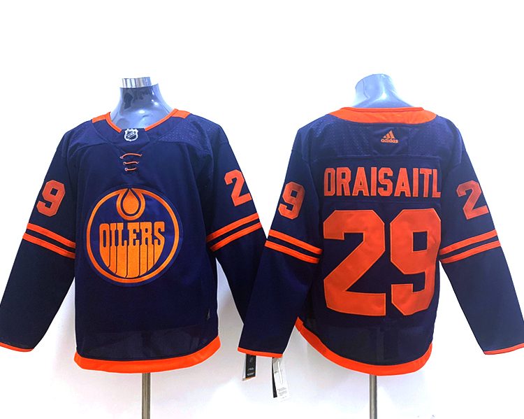 Men's Edmonton Oilers Leon Draisaitl #29 Navy Breakaway Jersey