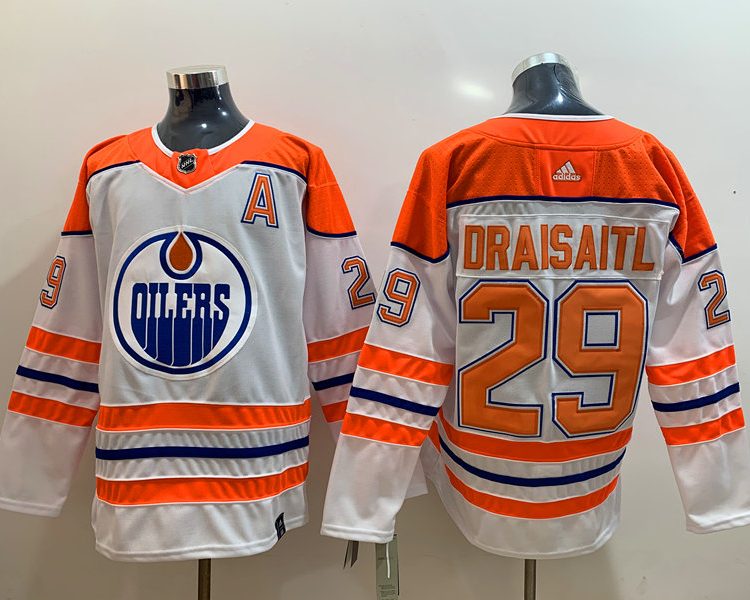 Men's Edmonton Oilers Leon Draisaitl #29 White Breakaway Jersey