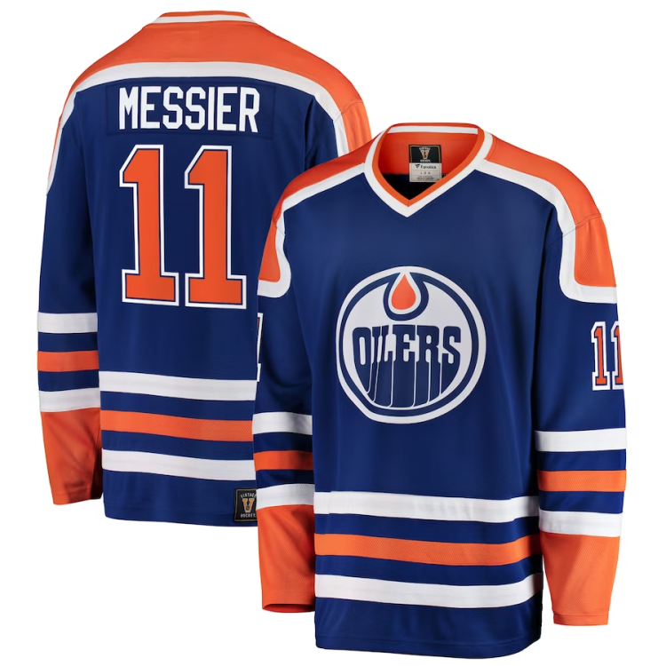 Men's Edmonton Oilers Mark Messier #11 Blue Breakaway Jersey