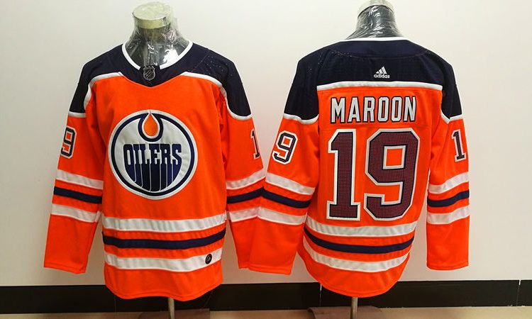 Men's Edmonton Oilers Pat Maroon #19 Orange Breakaway Jersey