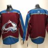 Men's Colorado Avalanche Burgundy Home Authentic Blank Jersey