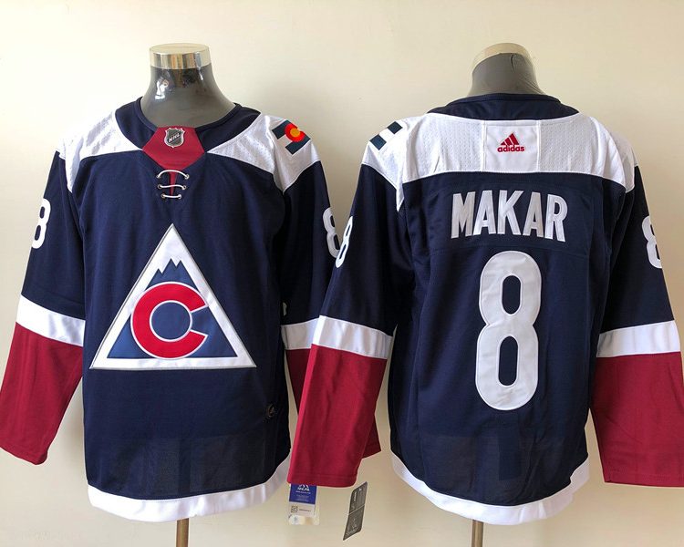 Men's Colorado Avalanche Cale Makar #8 Navy Breakaway Jersey