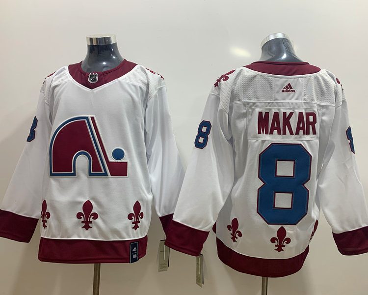 Men's Colorado Avalanche Cale Makar #8 White Breakaway Jersey