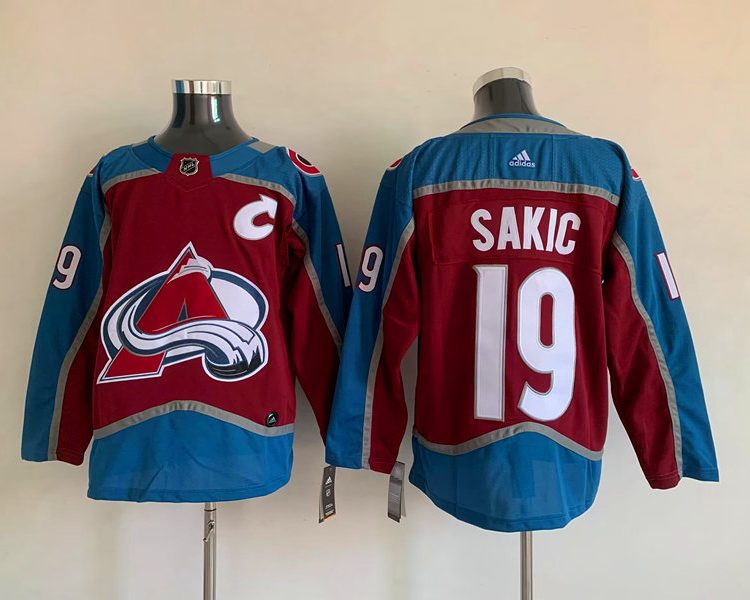Men's Colorado Avalanche Joe Sakic #19 Burgundy Home Breakaway Jersey