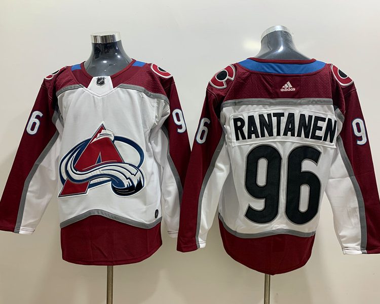 Men's Colorado Avalanche Mikko Rantanen #96 White Home Breakaway Jersey