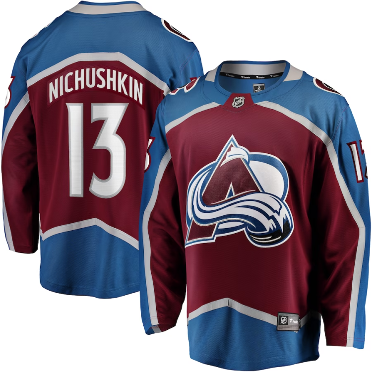 Men's Colorado Avalanche Valeri Nichushkin #13 Burgundy Breakaway Jersey