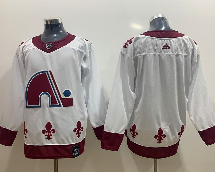 Men's Colorado Avalanche White Blank Jersey