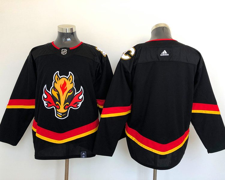 Men's Calgary Flames Black Alternate Primegreen Authentic Blank Jersey
