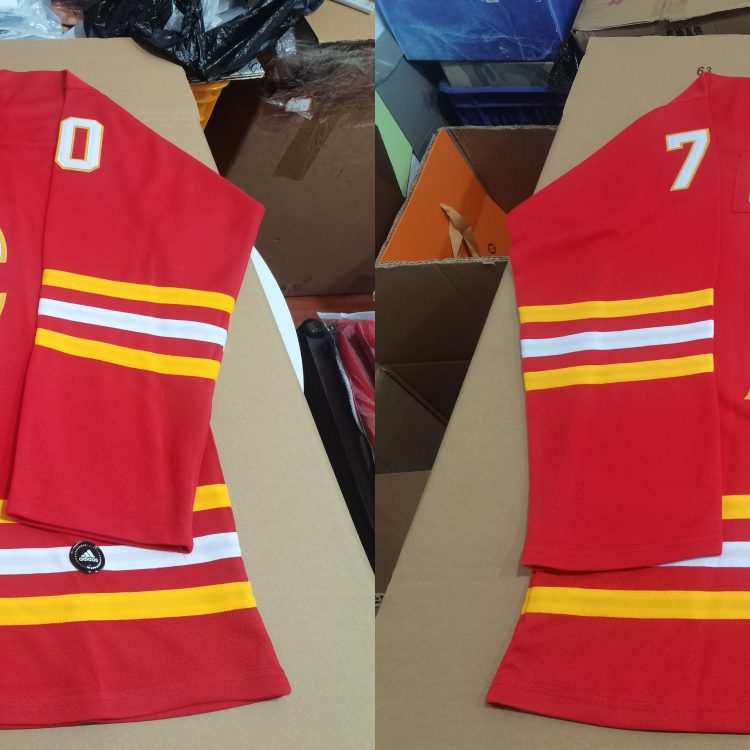 Men's Calgary Flames Ryan Lomberg #70 Red jersey