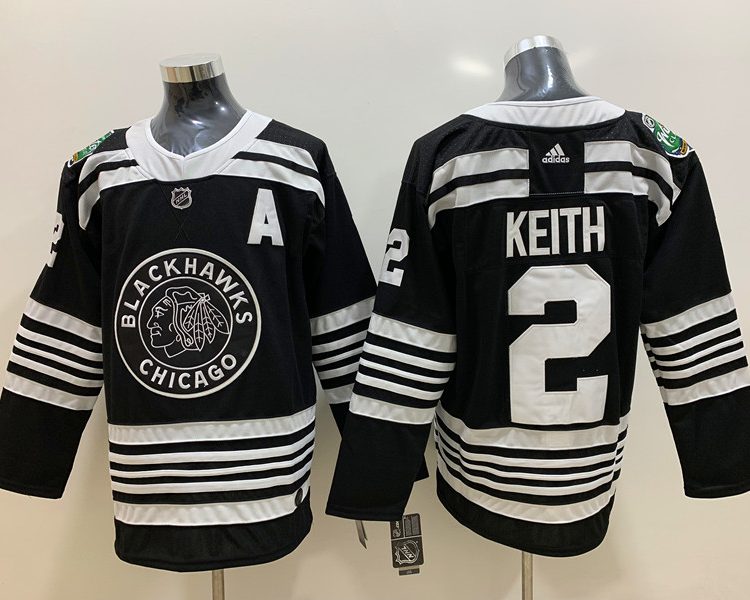 Men's Chicago Blackhawks Duncan Keith #2 Black Breakaway Jersey