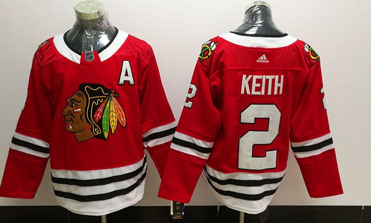 Men's Chicago Blackhawks Duncan Keith #2 Red Home Breakaway Jersey