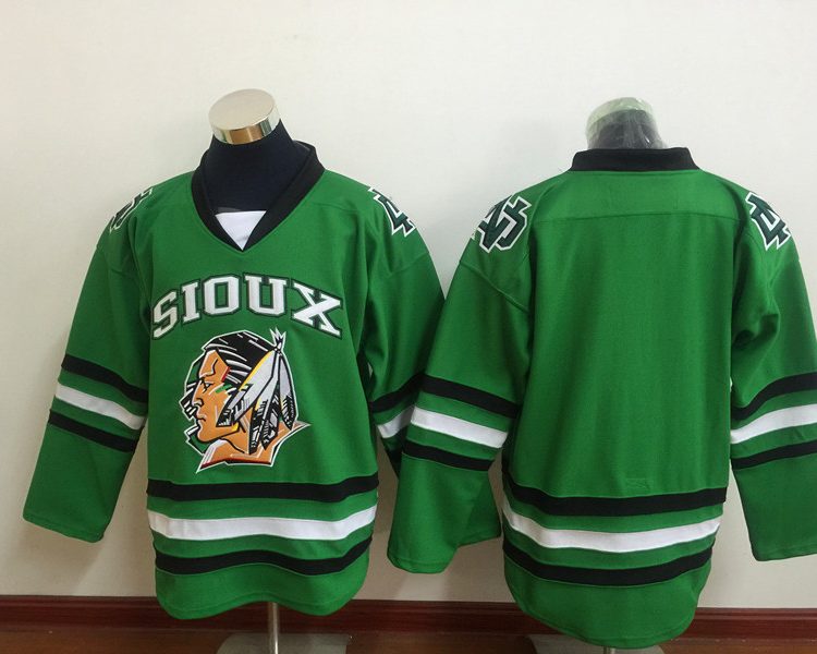 Men's Chicago Blackhawks Green Blank Jersey