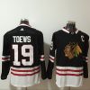Men's Chicago Blackhawks Jonathan Toews #19 Black Breakaway Jersey