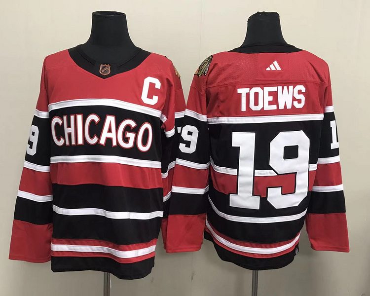 Men's Chicago Blackhawks Jonathan Toews #19 Red Breakaway Jersey