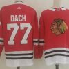 Men's Chicago Blackhawks Kirby Dach #77 Red Home Breakaway Jersey