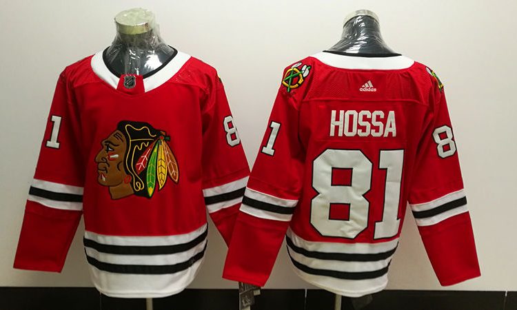 Men's Chicago Blackhawks Marian Hossa #81 Red Home Breakaway Jersey