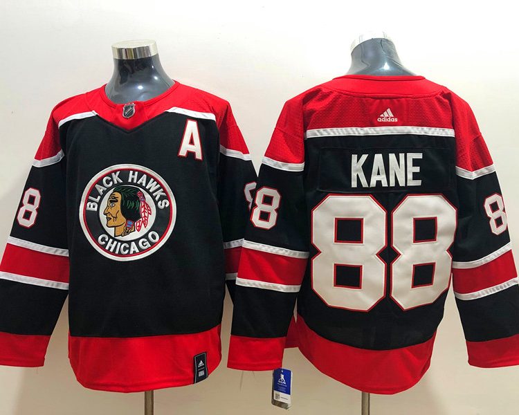 Men's Chicago Blackhawks Patrick Kane #88 Black Breakaway Jersey