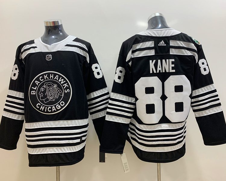 Men's Chicago Blackhawks Patrick Kane #88 Black Jersey